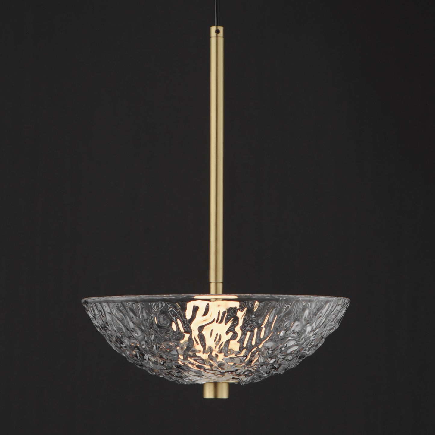24981TCSBR - 1 Light Metropolis 10" Pendant - Satin Brass