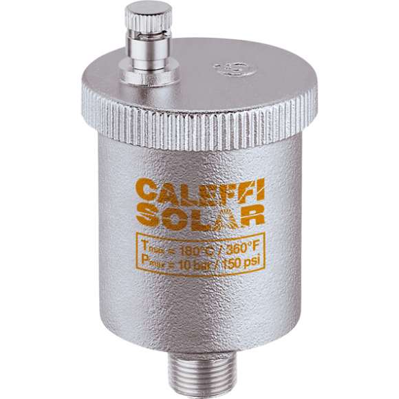 Caleffi 250041A Solar Systems Automatic Air Vent, 1/2-Inch NPT Connection