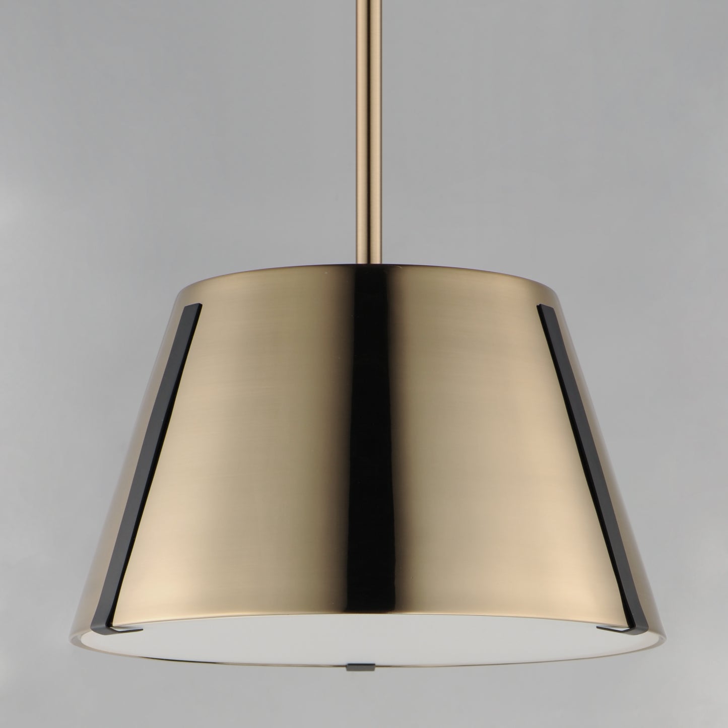 25174DBZHR - 1 Light Carlo 14" Pendant - Dark Bronze, Leather, Heritage Brass