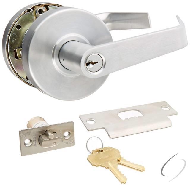 Withnell Entry Cylindrical Lock # 129648 Satin Chrome Finish