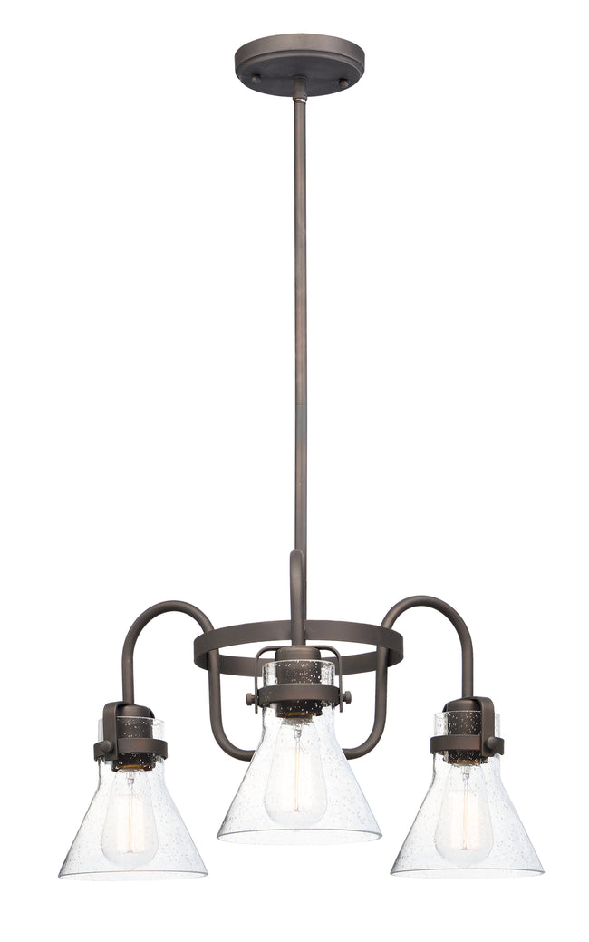 26116CDOI/BUI - 3 Light Seafarer 22" Chandelier - Oil Rubbed Bronze