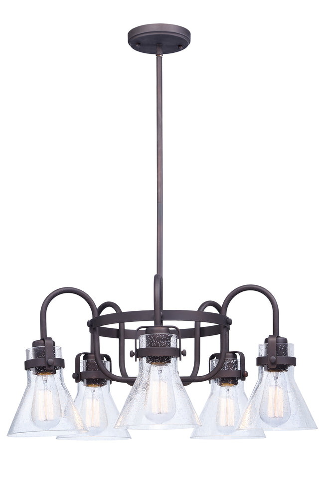 26117CDOI/BUI - 5 Light Seafarer 24" Chandelier - Oil Rubbed Bronze