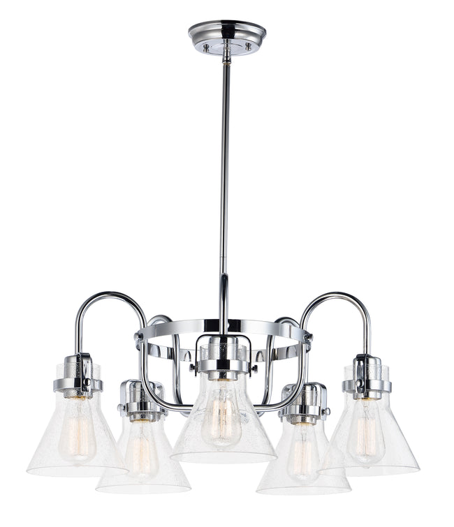 26117CDPC/BUI - 5 Light Seafarer 24" Chandelier - Polished Chrome