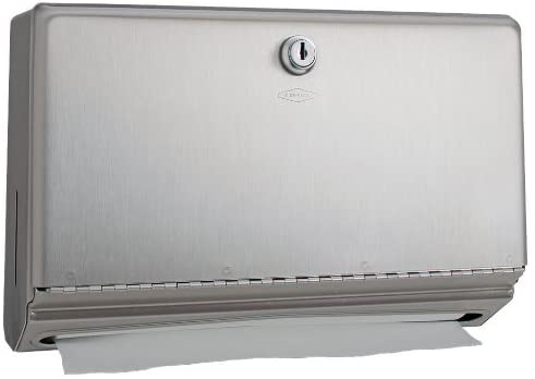 Bobrick 26212 - ClassicSeries Stainless Steel Surface Mounted Paper Towel Dispenser, Tumbler Lock- S