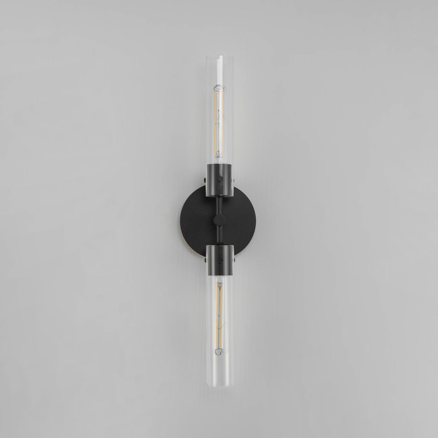 26370CLBK - 2 Light Equilibrium 6" Wall Sconce - Black