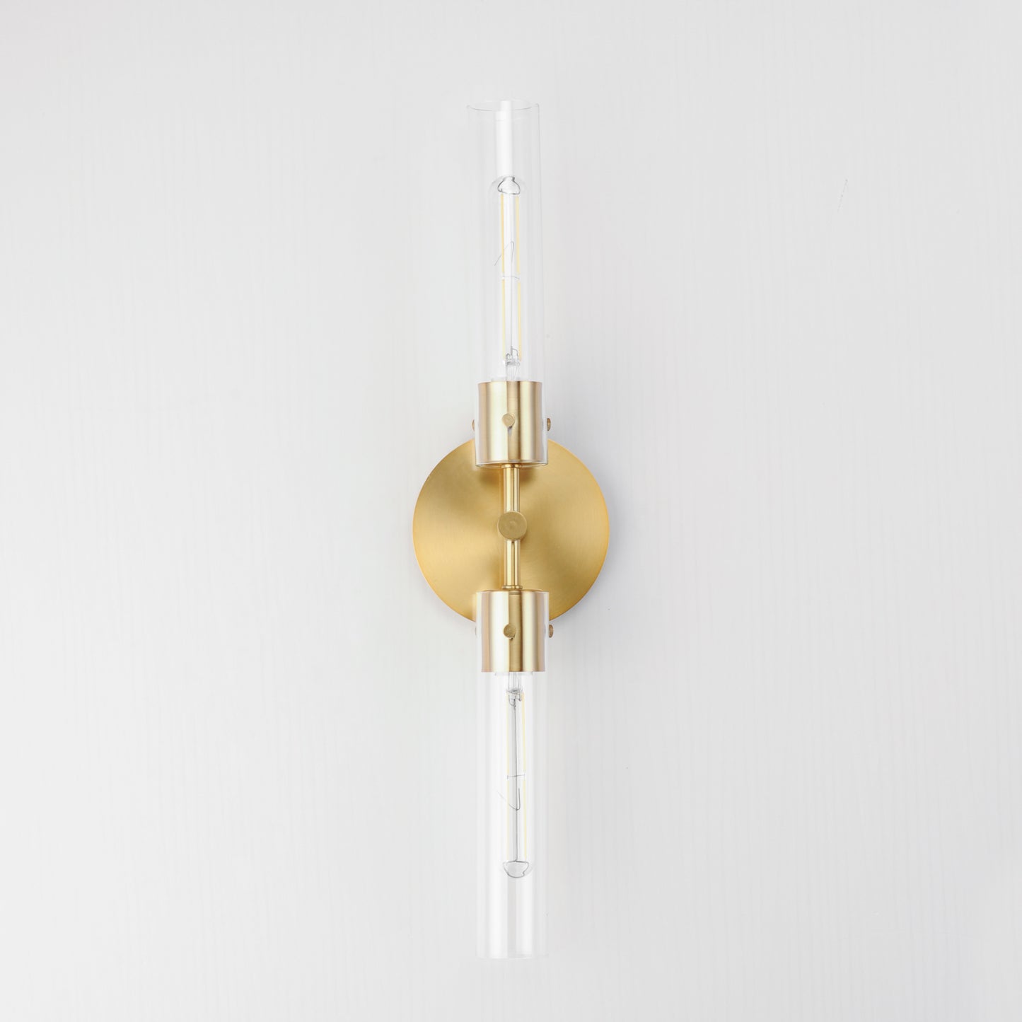 26370CLNAB - 2 Light Equilibrium 6" Wall Sconce - Natural Aged Brass