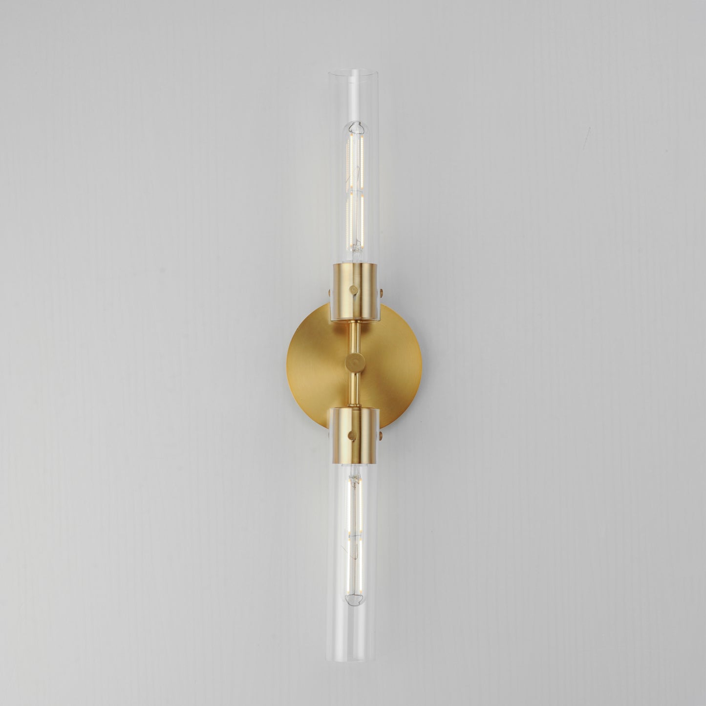26370CLNAB - 2 Light Equilibrium 6" Wall Sconce - Natural Aged Brass