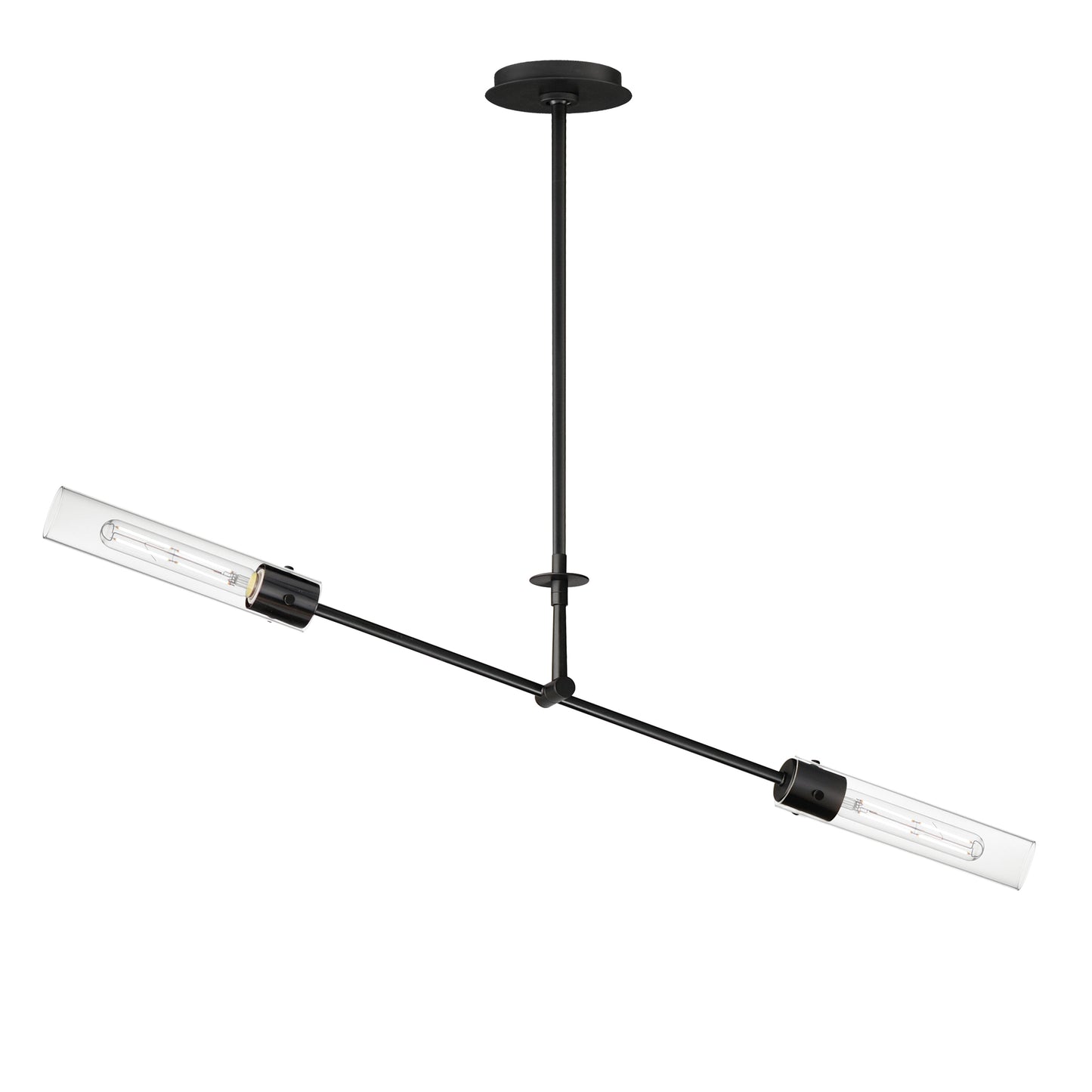 26372CLBK - 2 Light Equilibrium 42" Pendant - Black