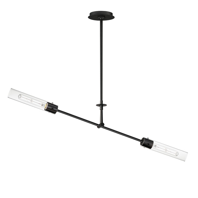 26372CLBK - 2 Light Equilibrium 42" Pendant - Black
