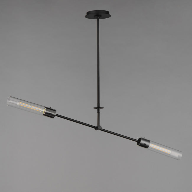 26372CLBK - 2 Light Equilibrium 42" Pendant - Black