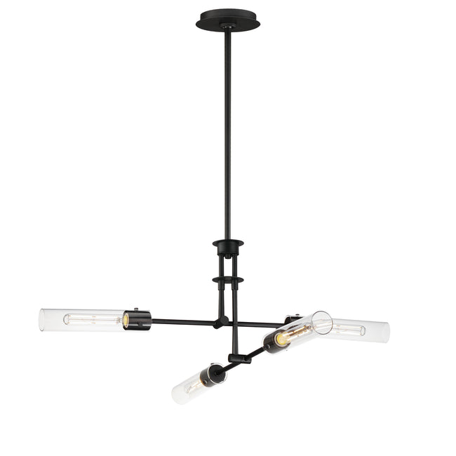 26374CLBK - 4 Light Equilibrium 36" Pendant - Black
