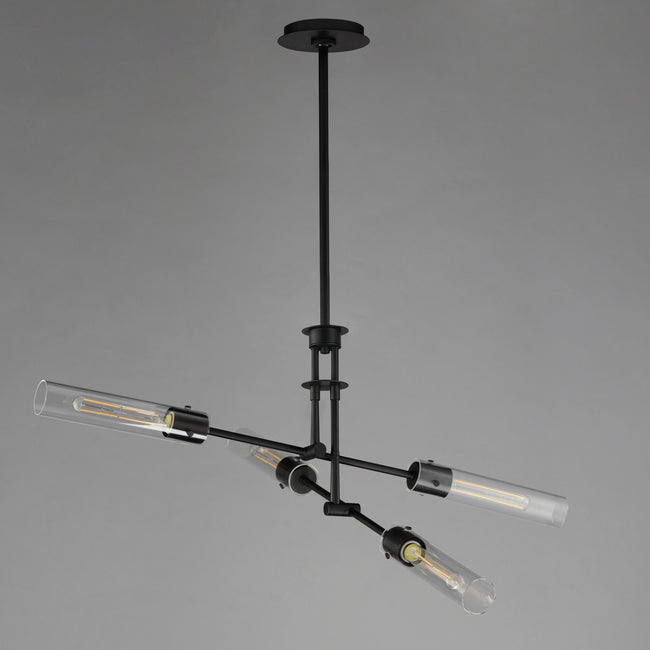 26374CLBK - 4 Light Equilibrium 36" Pendant - Black