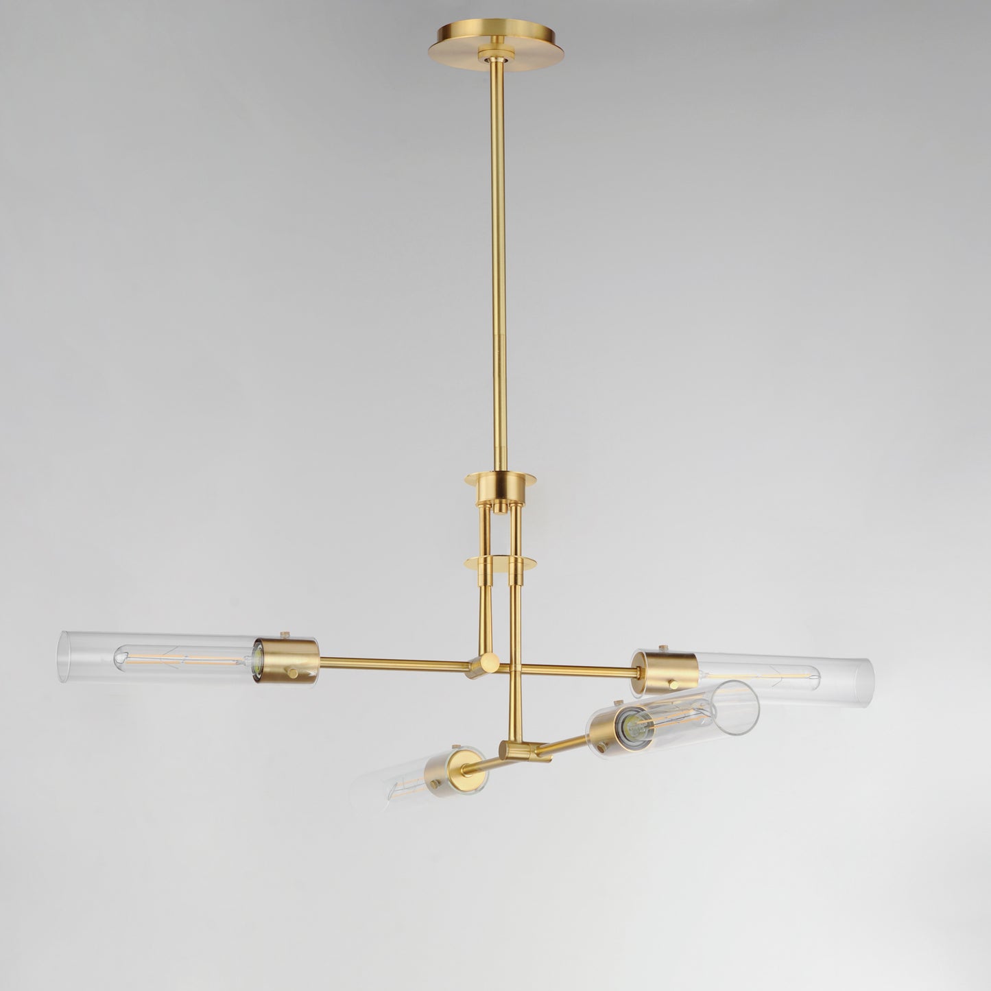 26374CLNAB - 4 Light Equilibrium 36" Pendant - Natural Aged Brass