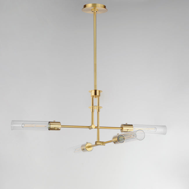 26374CLNAB - 4 Light Equilibrium 36" Pendant - Natural Aged Brass