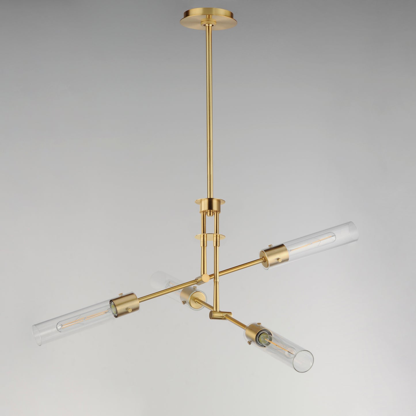 26374CLNAB - 4 Light Equilibrium 36" Pendant - Natural Aged Brass