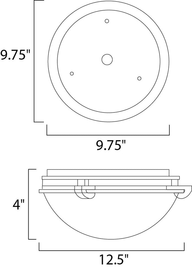 2680MRSN - Malaga 13" Flush Mount Ceiling Light - Satin Nickel