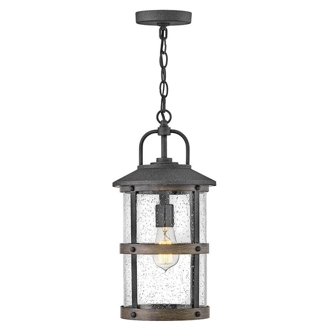 Hinkley 2682 - Lakehouse 18" Tall 1 Light Indoor / Outdoor Clear Seedy Glass Hanging Lantern