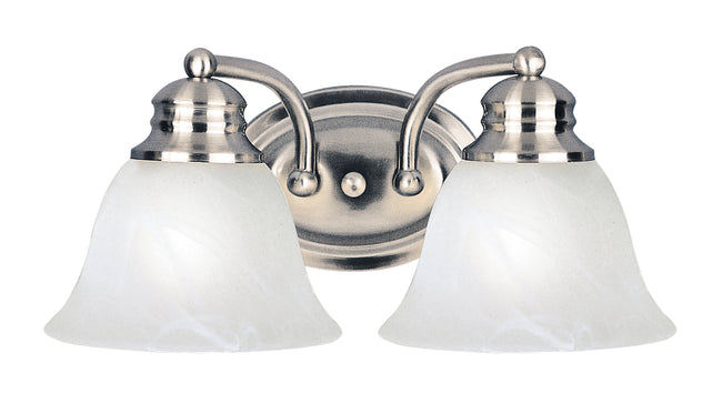 2687MRSN - 2 Light Malaga 13" Vanity Light - Satin Nickel