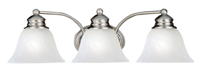 2688MRSN - 3 Light Malaga 20" Vanity Light - Satin Nickel