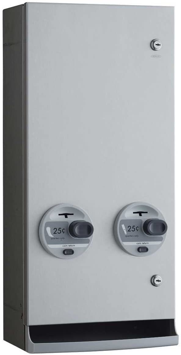 Bobrick 2706C - Surface-Mounted Napkin/Tampon Vendor, Free Vend Operation