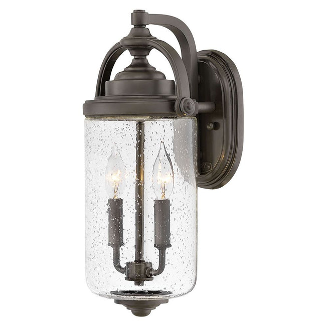 Hinkley 2754OZ - Willoughby 17" Medium Wall Mount Lantern in Oil Rubbed Bronze