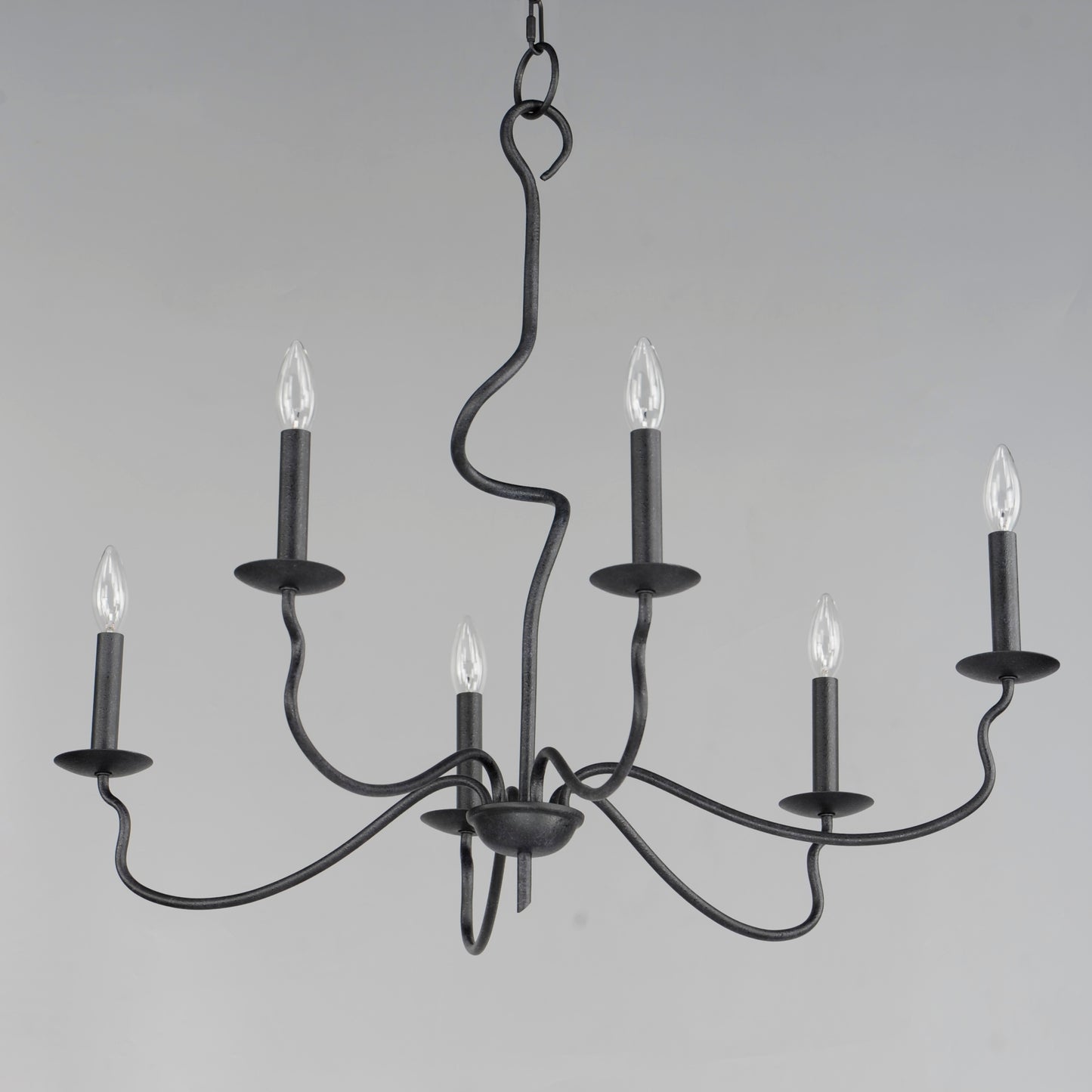 27706BO - 6 Light Padrona 33" Chandelier - Black Oxide
