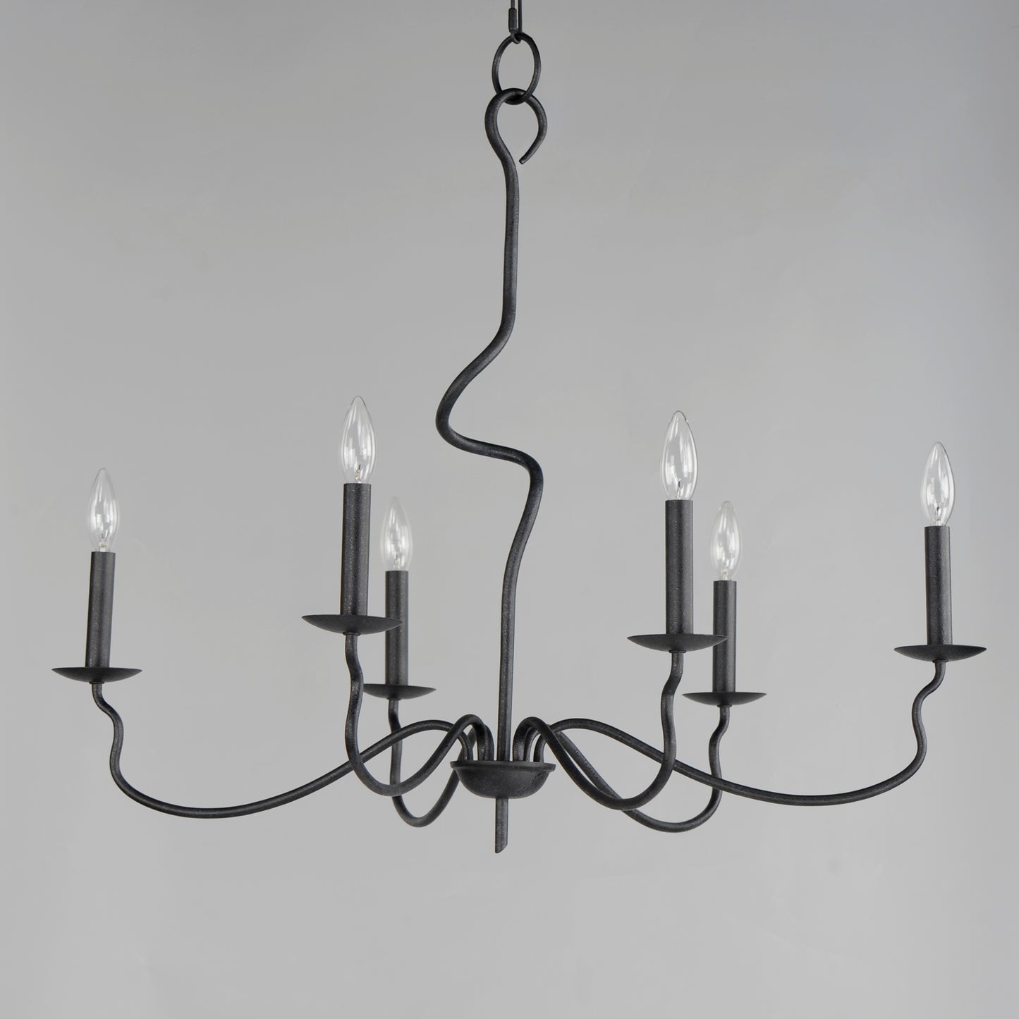 27706BO - 6 Light Padrona 33" Chandelier - Black Oxide