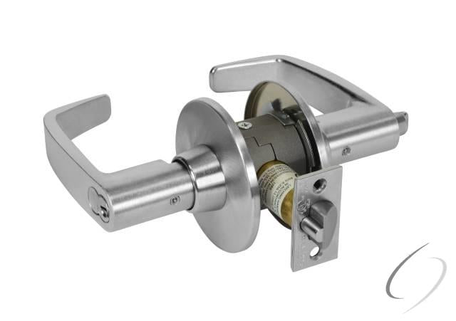 Entry Office Lever Lock Grade 1 with P Lever and L Rose with Small Format IC Prep Less Core and ASA