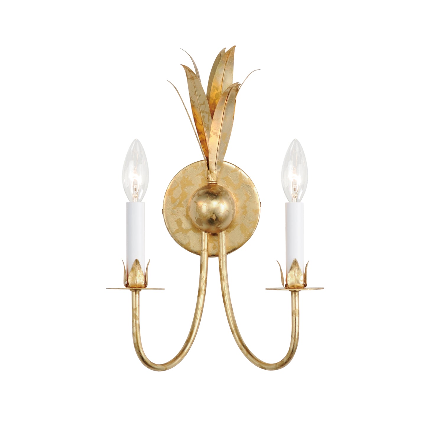 2882GL - 2 Light Paloma 10" Wall Sconce - Gold Leaf