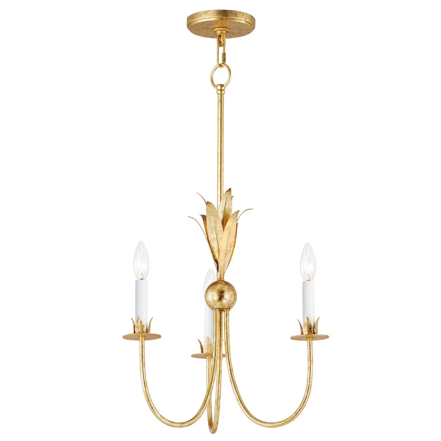 2883GL - 3 Light Paloma 16" Pendant - Gold Leaf