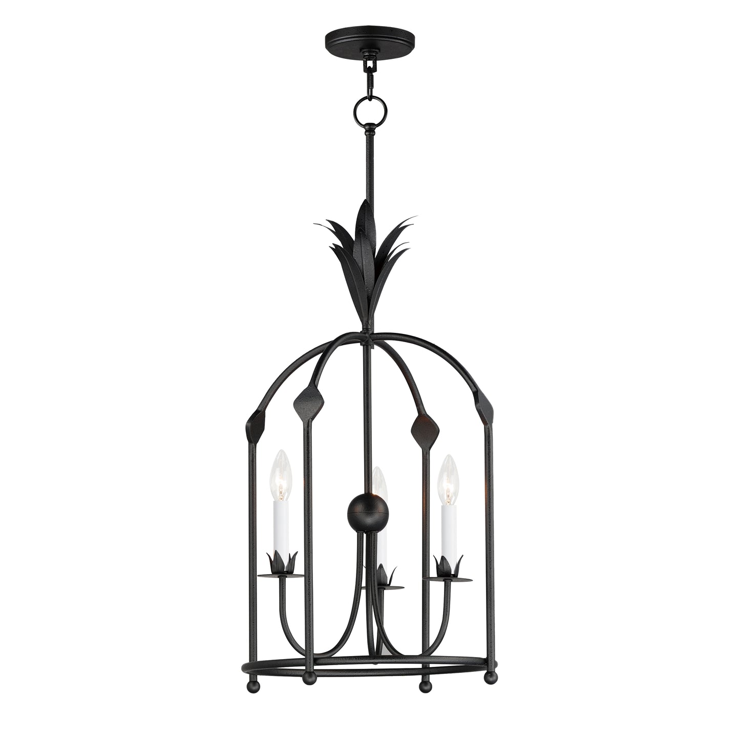 2884AR - 3 Light Paloma 15" Pendant - Anthracite