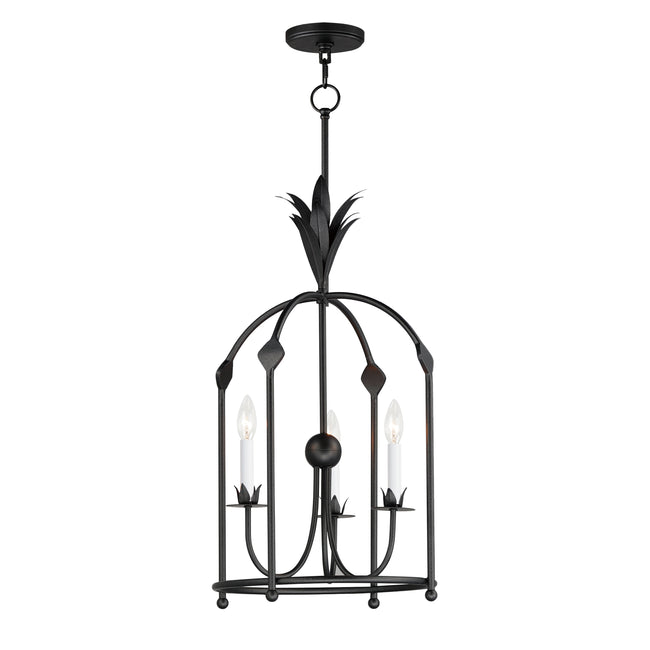 2884AR - 3 Light Paloma 15" Pendant - Anthracite