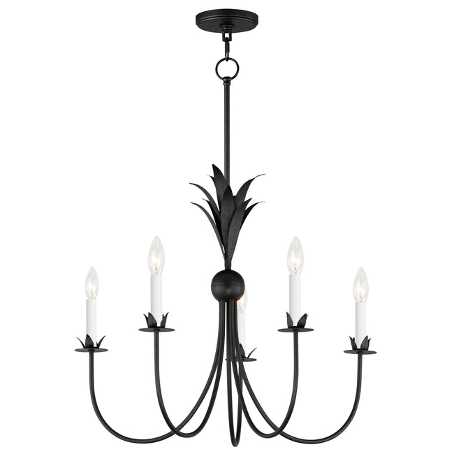 2885AR - 5 Light Paloma 26" Chandelier - Anthracite
