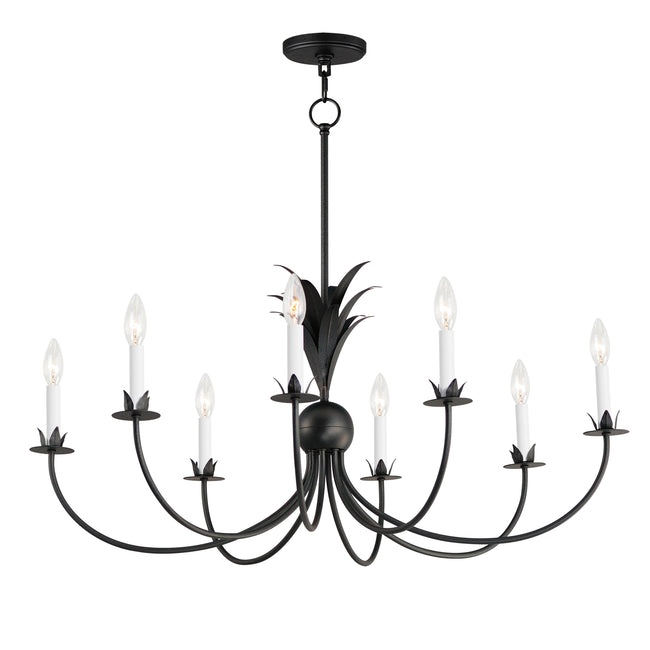 2888AR - 8 Light Paloma 36" Chandelier - Anthracite