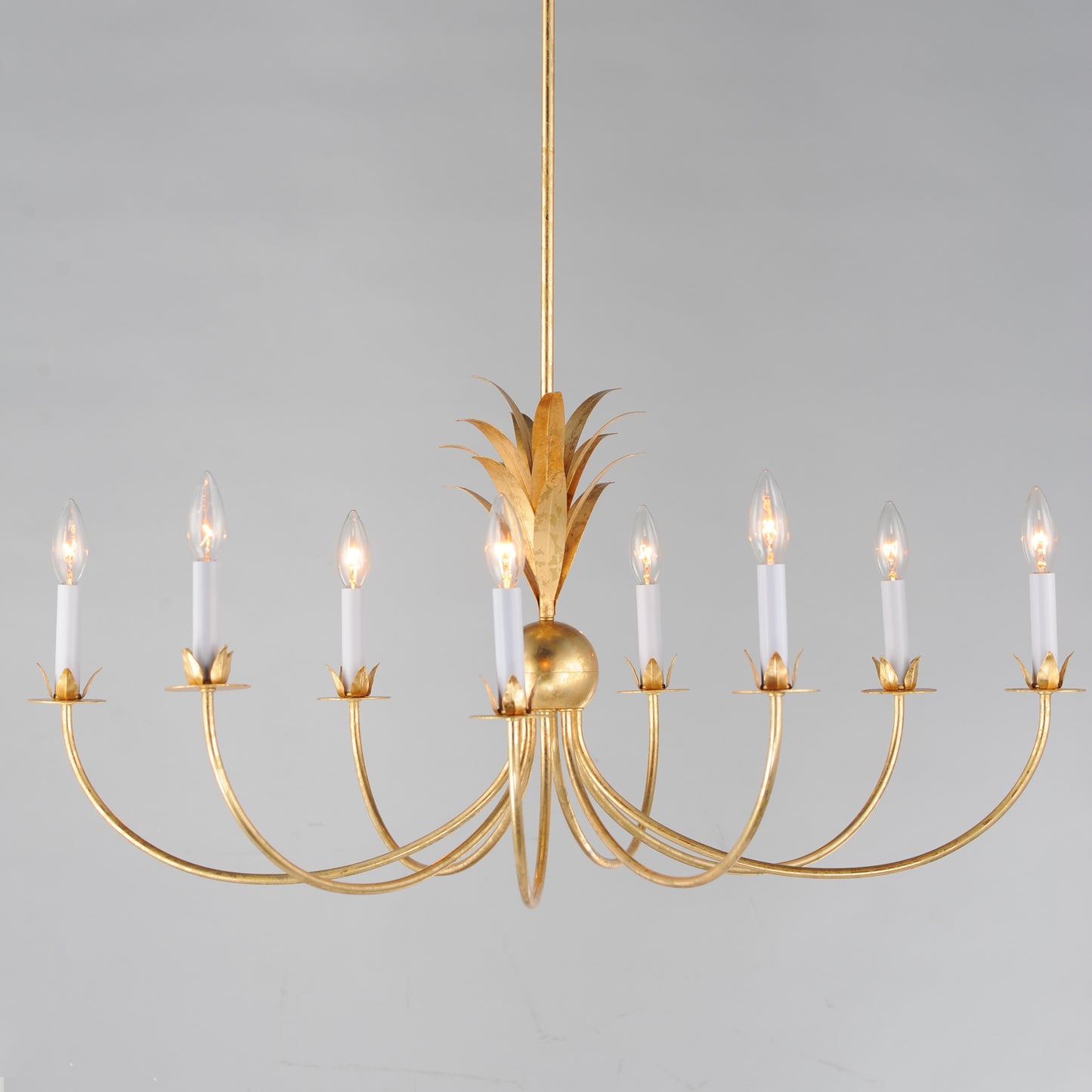 2888GL - 8 Light Paloma 36" Chandelier - Gold Leaf