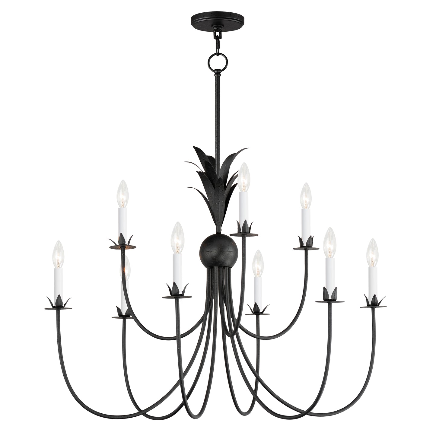 2889AR - 9 Light Paloma 36" Chandelier - Anthracite