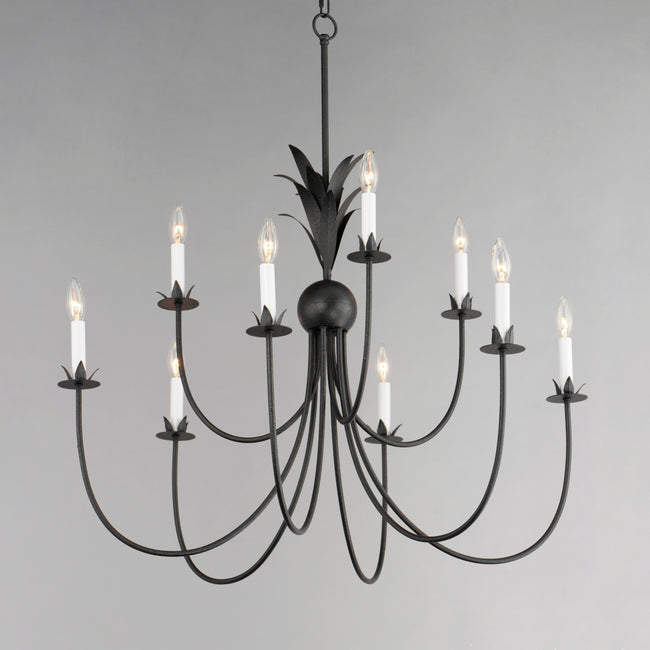 2889AR - 9 Light Paloma 36" Chandelier - Anthracite