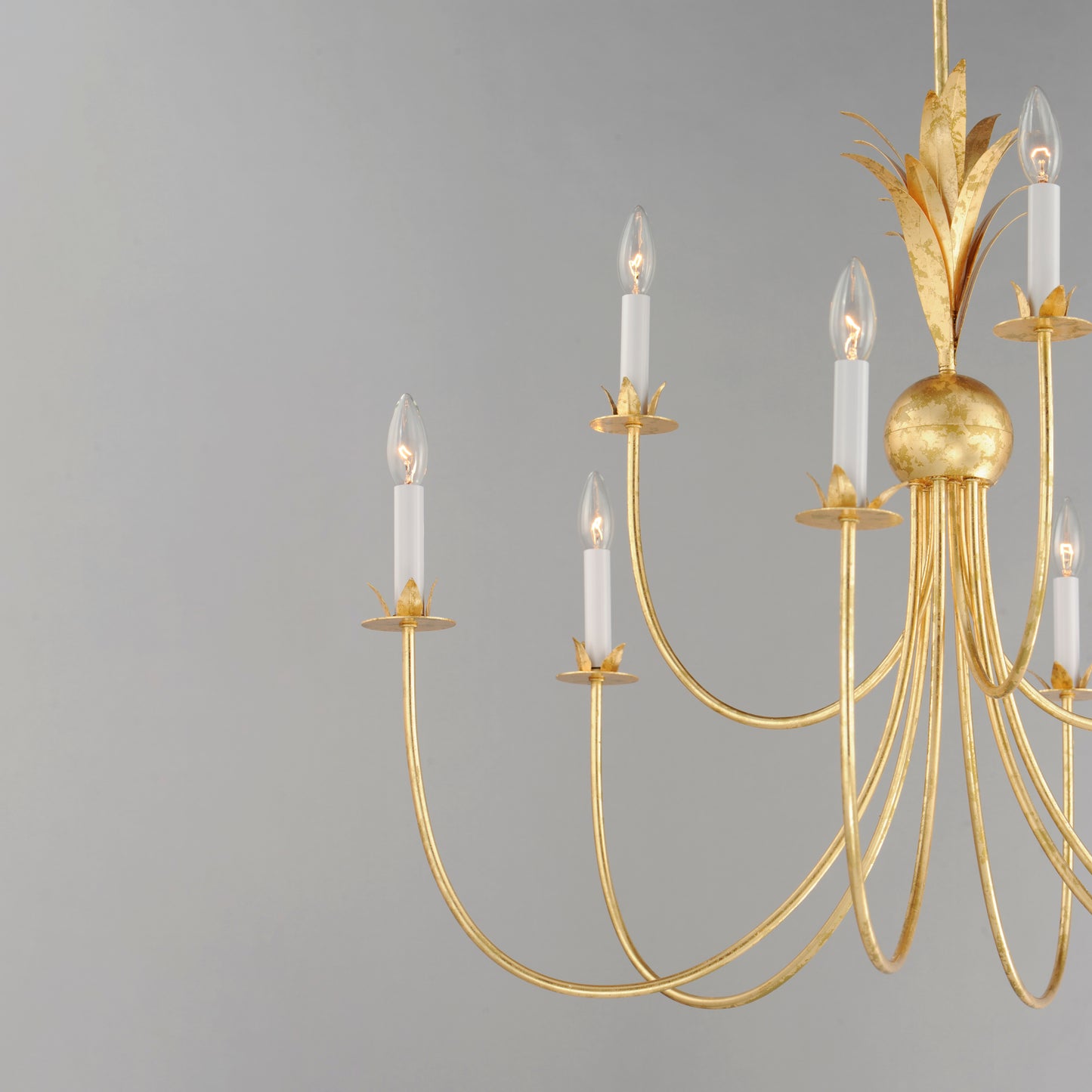 2889GL - 9 Light Paloma 36" Chandelier - Gold Leaf