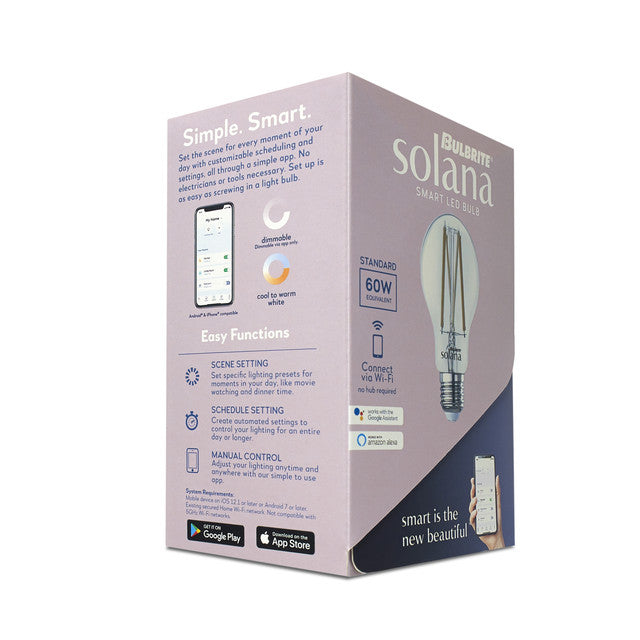 290125 - Wi-Fi Smart Tunable White A19 LED Light Bulb - 8 Watt - 2200K-6500K