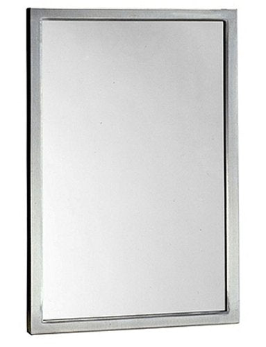 Bobrick 290 2436 - 24" x 36" Welded Frame Mirror in Satin Stainless Steel