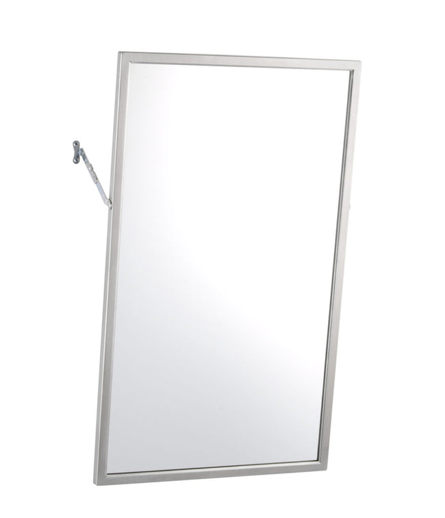 Bobrick 294 1830 - 18" x 30" Angle-Frame Two Position Tilt Mirror in Satin Stanless Steel