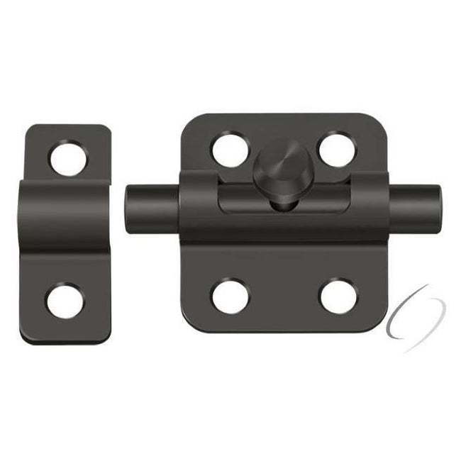 2BBU10B 2" Barrel Bolt; Oil Rubbed Bronze Finish