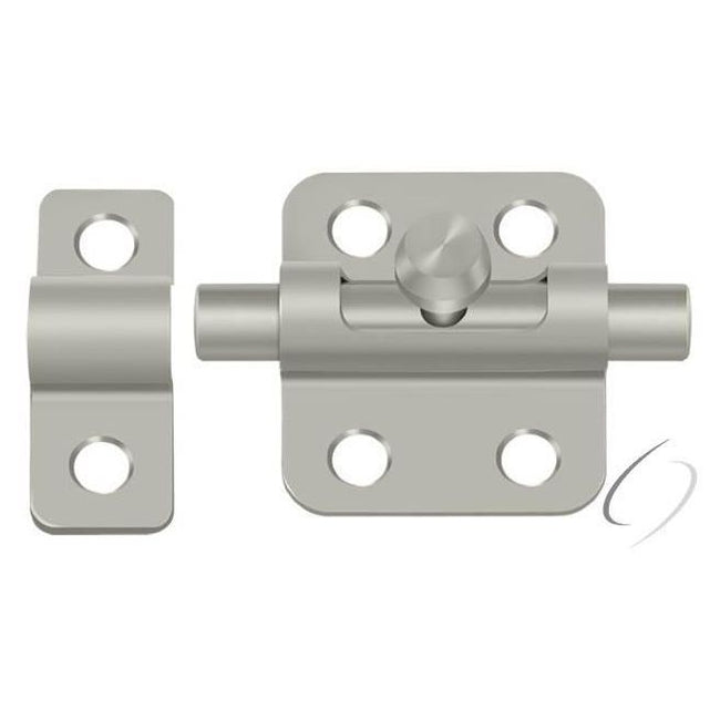 2BBU15 2" Barrel Bolt; Satin Nickel Finish