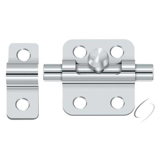 2BBU26 2" Barrel Bolt; Bright Chrome Finish