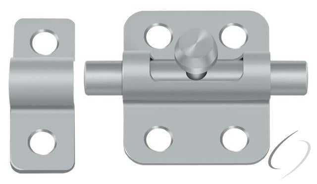 2BBU26D 2" Barrel Bolt; Satin Chrome Finish