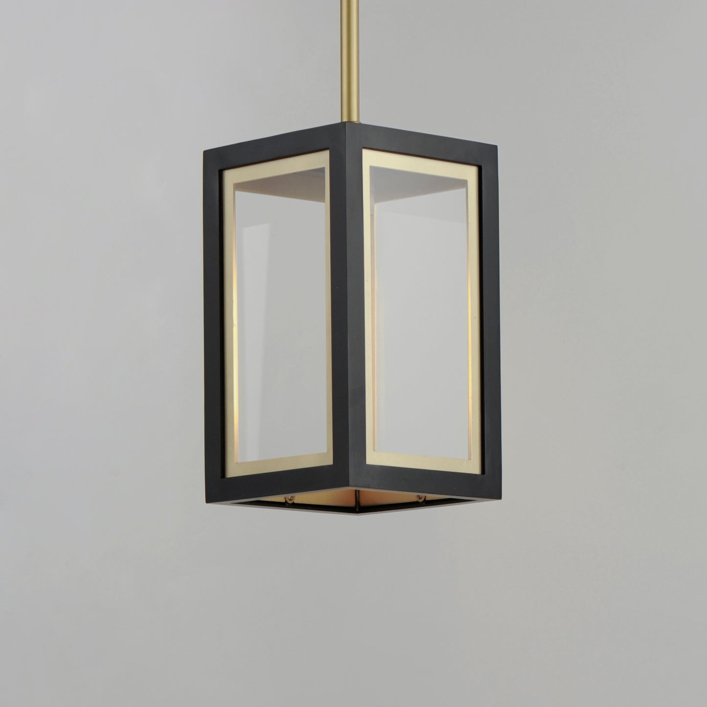 30051CLBKGLD - 1 Light Neoclass 7" Pendant - Black / Gold
