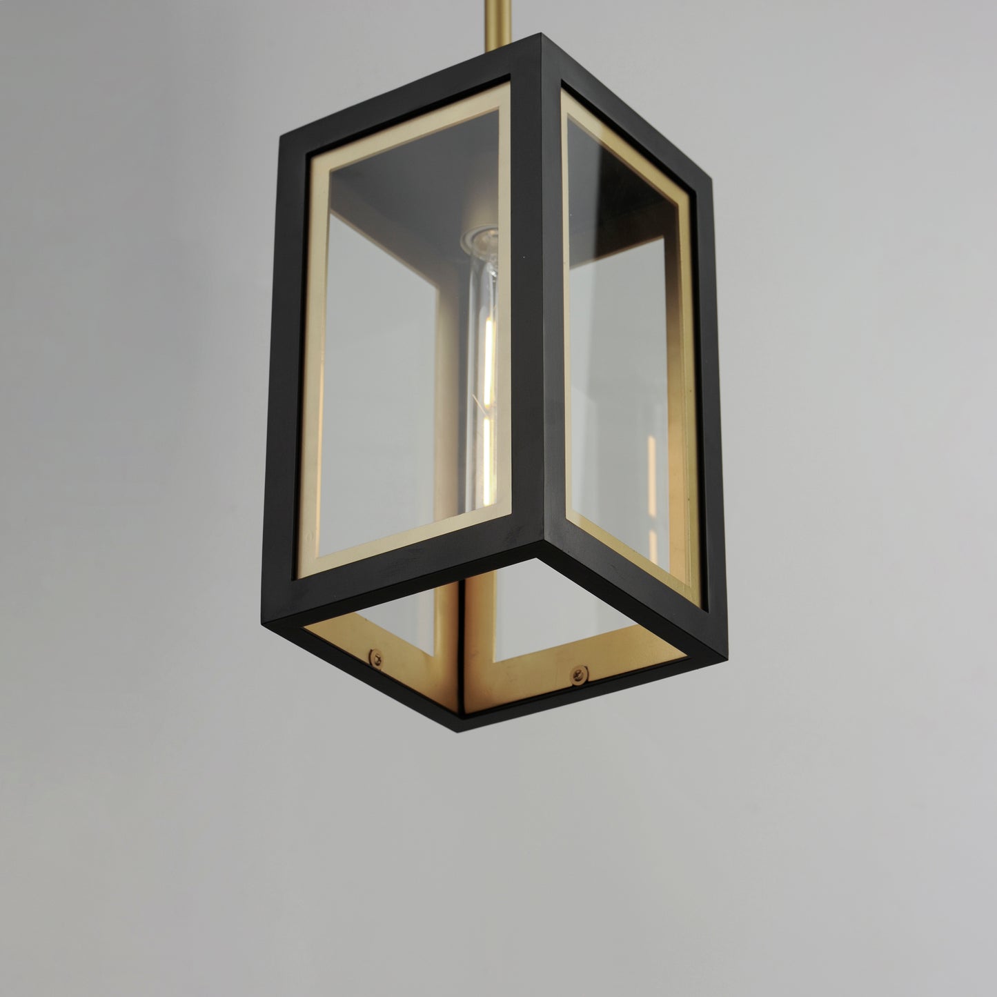 30051CLBKGLD - 1 Light Neoclass 7" Pendant - Black / Gold