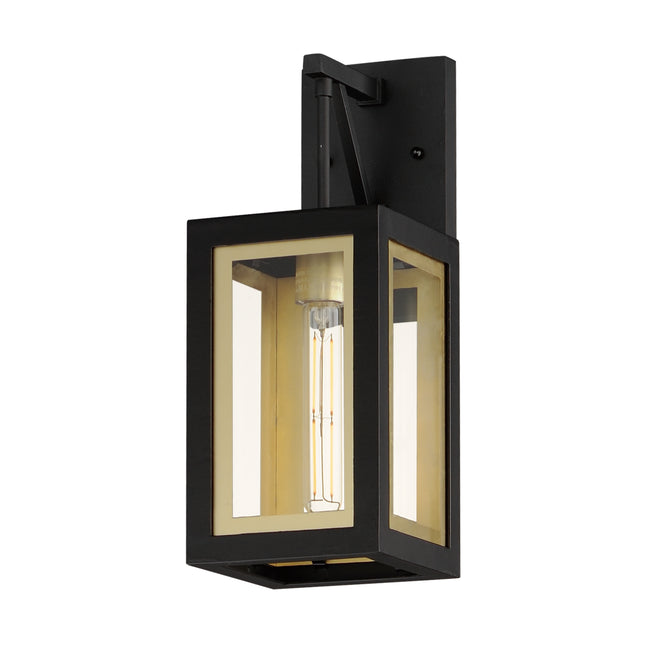 30052CLBKGLD - Neoclass 16" Outdoor Wall Sconce - Black / Gold