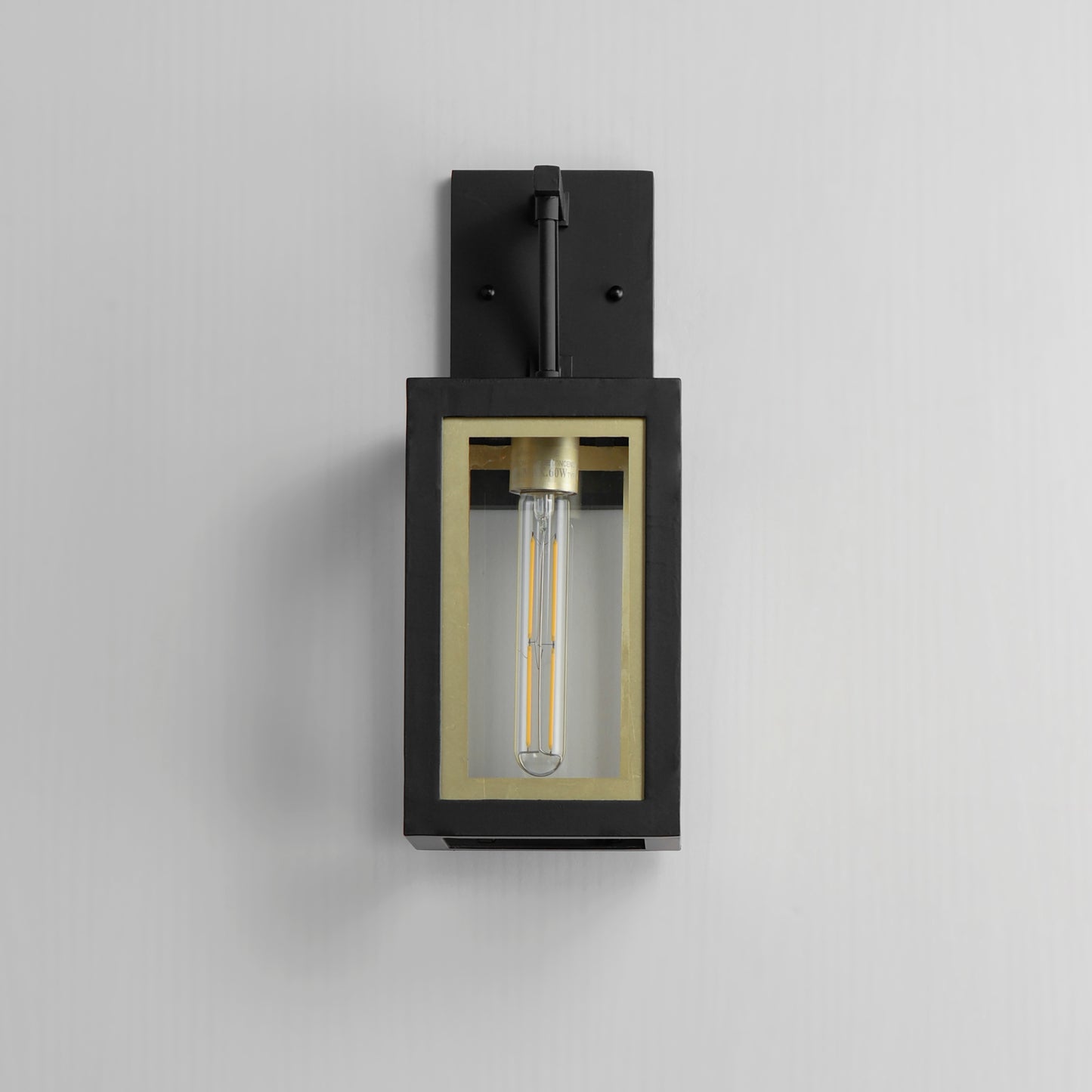 30052CLBKGLD - Neoclass 16" Outdoor Wall Sconce - Black / Gold