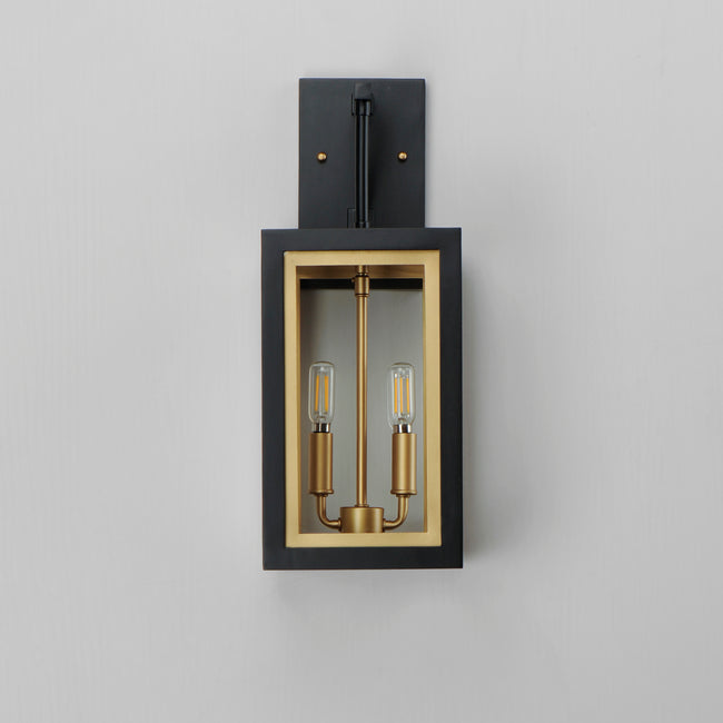 30054CLBKGLD - Neoclass 18" Outdoor Wall Sconce - Black / Gold